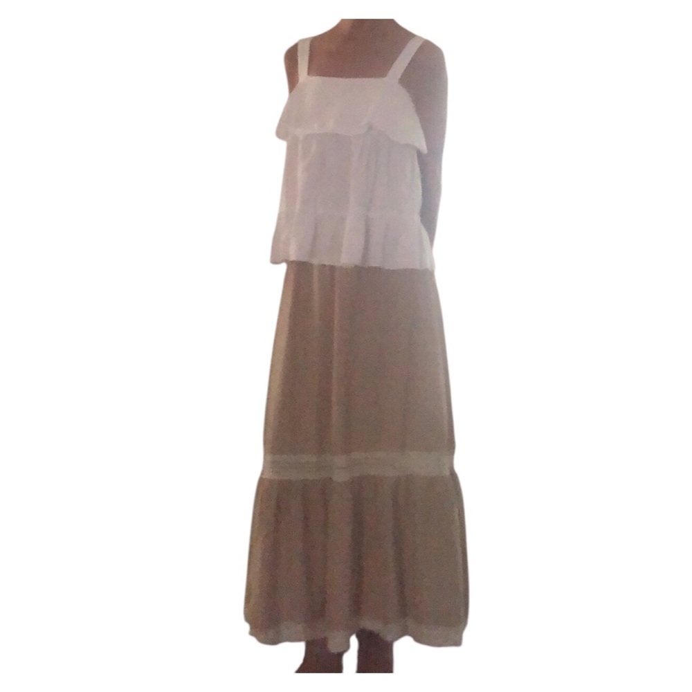 SET Boho peasant skirt and tiered blouse 
Small
